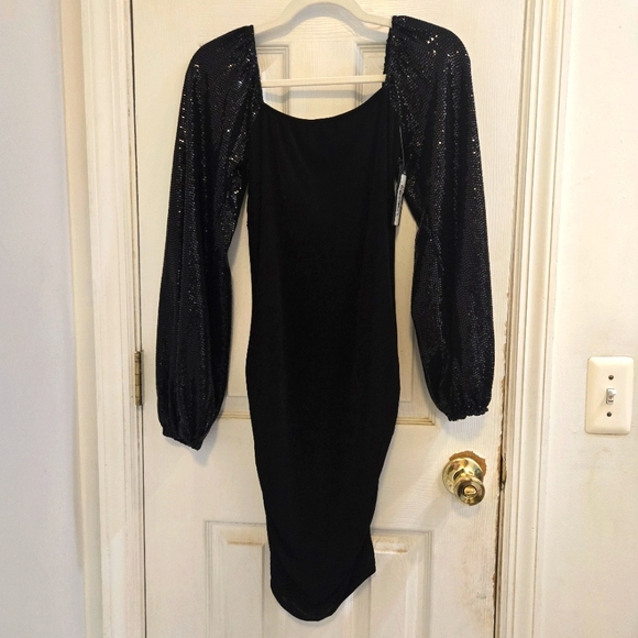 Peach Love NWT Black Dress Small - Picture 6 of 10